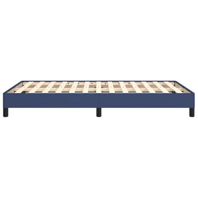 vidaXL gultas rāmis, zils, 120x190 cm, audums