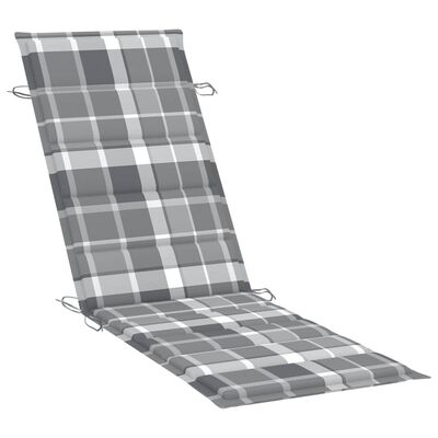 vidaXL sauļošanās šūpuļkrēsls ar matraci, masīvs tīkkoks
