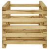vidaXL augstā puķu kaste, 120x40x38,5 cm, impregnēts priedes koks