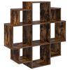 vidaXL Sienas plaukts Kūpināts ozols 90 x 25 x 90 cm Inženierijas koks