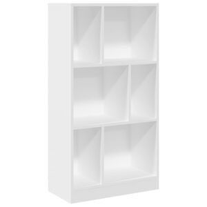 vidaXL grāmatu plaukts, balts, 57x28,5x107,5 cm, inženierijas koks