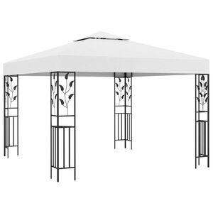 vidaXL dārza nojume, 3x3 m, balta, 180 g/m&sup2;