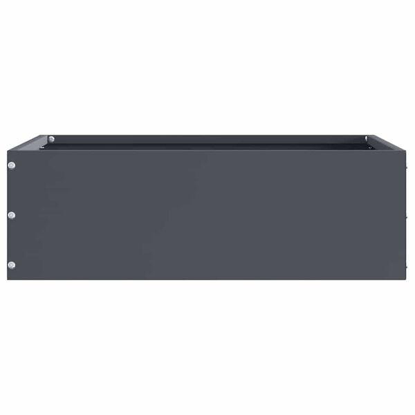 vidaXL Zāliena Apmale 6 pcs Antracīts 40 x 40 x 13 cm Tērauds