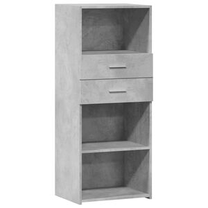 vidaXL augstais skapītis betonpelēks 50x42,5x124 cm inženierijas koks
