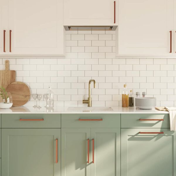 vidaXL skapja rokturi, 5 gab., bronzas, 224 mm, nerūsējo&scaron;ais tērauds