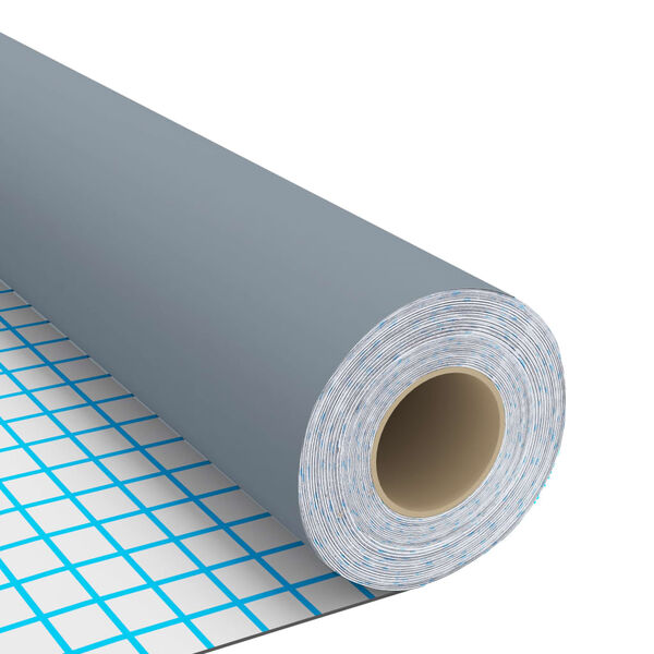 vidaXL mēbeļu līmplēve, pelēka, 500x90 cm, PVC