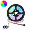 vidaXL LED stripa 12 gab. Melna un caurredzama Vara un plastmasa