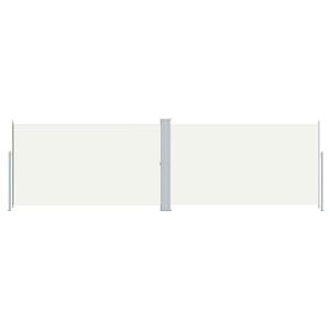 vidaXL izvelkams sānu aizslietnis, krēmkrāsa, 180x600 cm