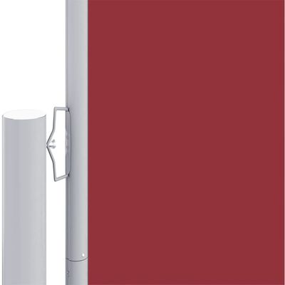 vidaXL izvelkams sānu aizslietnis, sarkans, 180x1200 cm