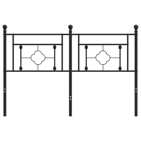 vidaXL rezerves galvgalis, metāls, melns, 140 cm
