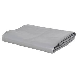 vidaXL brezenta pārklājs, 650 g/m&sup2;, 1,5x6 m, pelēks