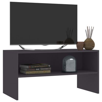 vidaXL TV skapītis, 80x40x40 cm, pelēks, skaidu plāksne