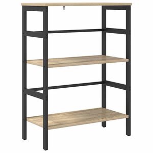 vidaXL Grāmatu plaukts 2 līmeņi 60 x 29,5 x 81 cm Inženierijas koks
