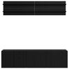 vidaXL TV vienības 6 pcs Melns ozols Inženierijas koks