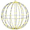 vidaXL Bumba 160 LED Silti balta 50,5 x 50,5 x 52 cm Metāls