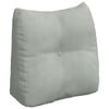vidaXL Atpakaļ spilvens Gai&scaron;i pelēks 45 x 24 x 50 cm Samts