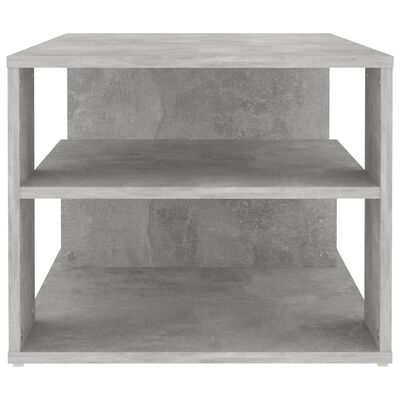 vidaXL kafijas galdiņš, betona pelēks, 100x50x40 cm, skaidu plāksne