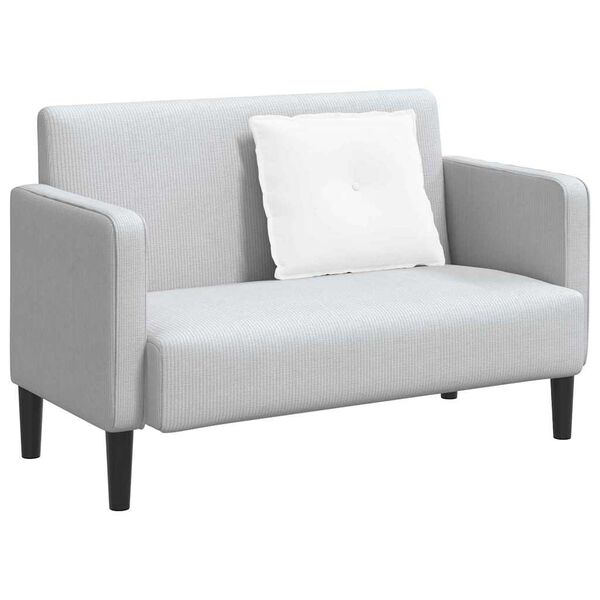 vidaXL Atpakaļ spilvens Balts 60 x 19 x 50 cm audums