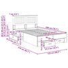 vidaXL Gultas rāmis Pelēks Sonoma 120 x 200 cm Inženierijas koks