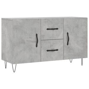 vidaXL kumode, betona pelēka, 100x36x60 cm, inženierijas koks
