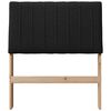 vidaXL Mīkstināts gultas galvgalis Melna 75 cm Ciets priedes koks