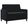 vidaXL Sofas ar uzglabā&scaron;anu Melns 122 x 78 x 87 cm Poliesters