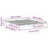 vidaXL Gultas rāmis Brūna 180 x 220 cm Ciets priedes koks