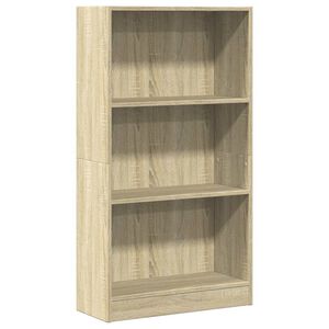 vidaXL grāmatu plaukts, ozola krāsa, 60x24x109 cm, inženierijas koks