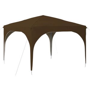 vidaXL Pop-up svinību teltis 290 x 290 x 245 cm Pelēkbrūna