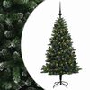 vidaXL Mākslīgā Ziemassvētku eglīte ar rotājumiem 150 cm 150 LED