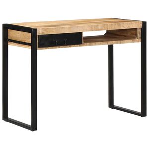 vidaXL Rakstāmgalds 100x50x75 cm Masīvs raupja koka mango