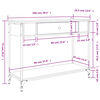 vidaXL konsoles galdiņ&scaron;, melns, 100x34,5x75 cm, inženierijas koks