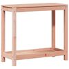vidaXL stādī&scaron;anas galds ar plauktu, 82,5x35x75 cm, egles masīvkoks