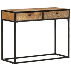 vidaXL konsoles galdiņ&scaron;, 100x35x75 cm, mango masīvkoks