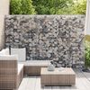 vidaXL gabions ar vāku, cinkots tērauds, 300x30x200 cm