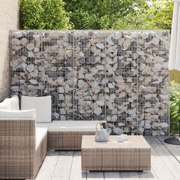 vidaXL gabions ar vāku, cinkots tērauds, 300x30x200 cm