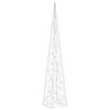vidaXL LED lampiņu dekorācija, akrils, konusveida, 120 cm, zila