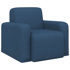 vidaXL Atpūtas krēsls Zila Audums