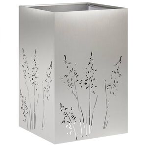 vidaXL Dārza stādītājs Sudraba 50 x 50 x 75 cm Nerūsējo&scaron;s tērauds