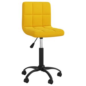 vidaXL biroja krēsls, sinepju dzeltens samts