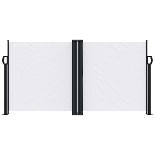vidaXL izvelkams sānu aizslietnis, balta, 120x1000 cm