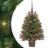 vidaXL Mākslīgā Ziemassvētku eglīte su 150 LED Zaļa 75 cm PE un PVC