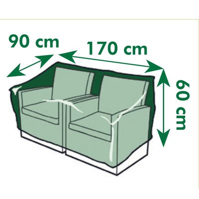 Nature dārza mēbeļu pārklājs divvietīgiem dīvāniem, 170x90x60 cm