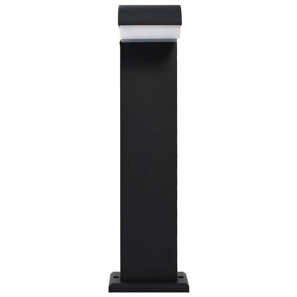 vidaXL āra LED lampa, 9 W, melna, ovāla