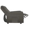 vidaXL divvietīgs masāžas krēsls, atgāžams, tumši pelēks audums