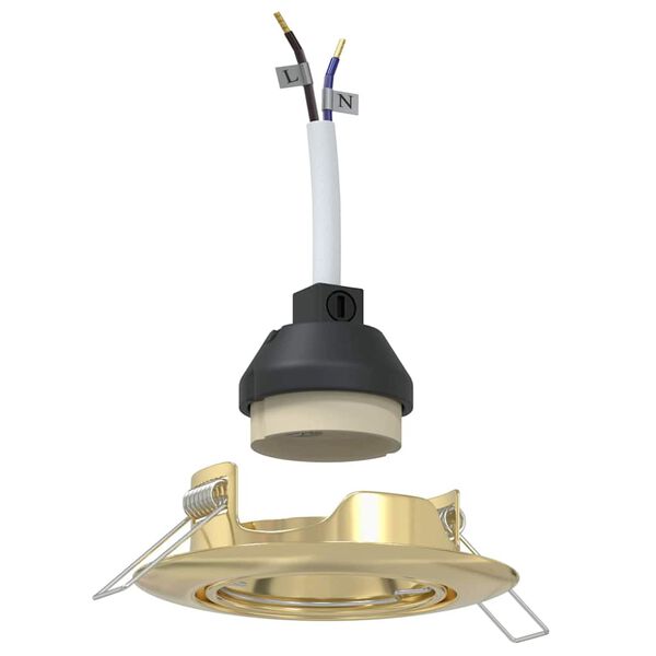 vidaXL Prožektors 6 pcs Zelts 9 x 9 x 2.5 cm Metāla