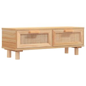 vidaXL kafijas galdiņ&scaron;, brūns, 80x40x30 cm, inženierijas koks, priede