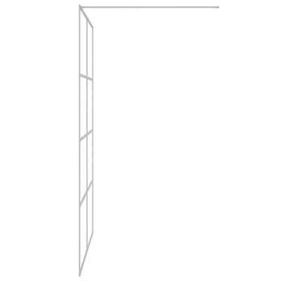 vidaXL dušas siena, 140x195 cm, caurspīdīgs ESG stikls, sudrabaina