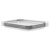 vidaXL Gastronorm trauki, 4 gab., GN 1/1, 20 mm, nerūsējo&scaron;s tērauds