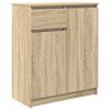 vidaXL kumode ar atvilktni, 71x35x84 cm, inženierijas koks